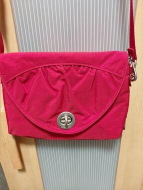 Red Baggallini Nylon Crossbody W/Adjustable Strap And Pockets